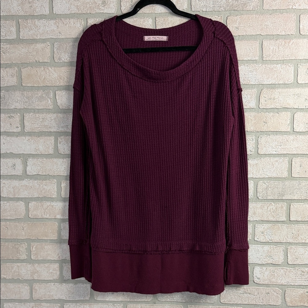 We The Free long sleeve knit oversized shirt size XS